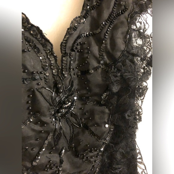 Vintage 80s Frilly Dress - Picture 5 of 6